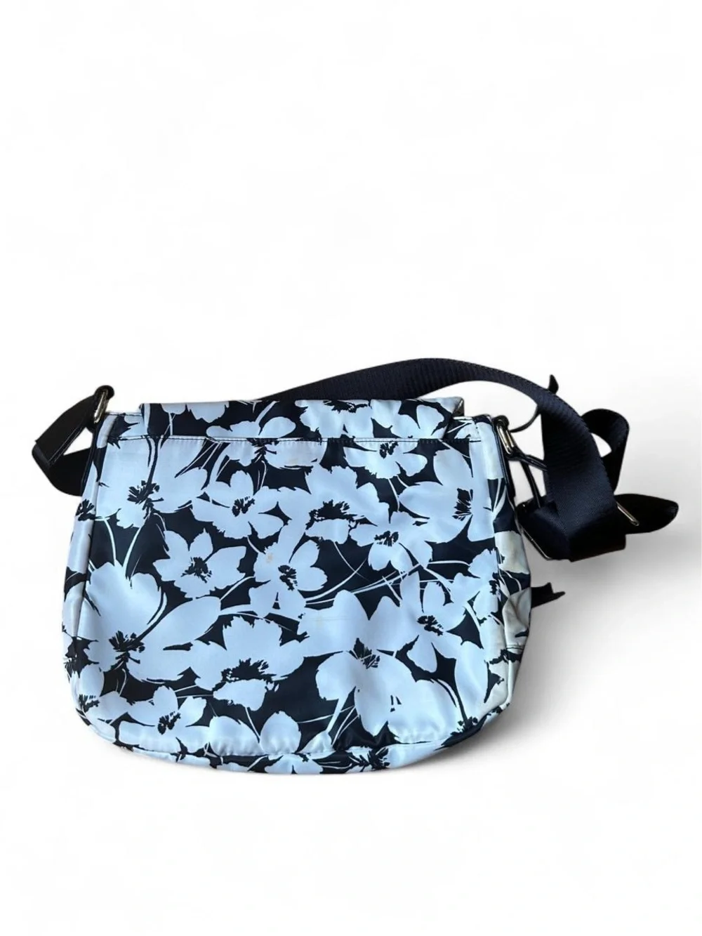 Karl Lagerfeld Paris Cara Messenger Floral Nylon Crossbody Bag Whimsigoth Medium